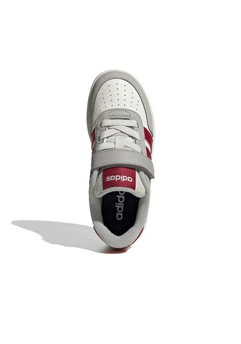 Scarpe Adidas Breakbase Bianco Grigio Rosso Bambini ADIDAS CORE | Sneakers | KJ9594-